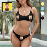 Custom Face Swimsuit Bikini Personalized Face Slip Bikini Swimsuit For Women