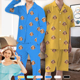 Custom Face Men's Pajama Set Personalized Face Long Sleeve&Short Sleeve Pajamas Set