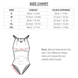 Custom Face Swimsuit Personalized Photo Purple One Piece Swimsuit Slip Backless Bathingsuit