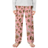 30 Colors Custom Photo Unisex Pajama Pants For Adult&Kids Custom Face Solid Colors Pajama Pants