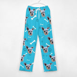 Couple&Kids Pants Custom Dog Face Unisex Pajama Pants Personalized Any Photos Long Pants Pajama