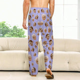 30 Colors Custom Photo Unisex Pajama Pants For Adult&Kids Custom Face Solid Colors Pajama Pants