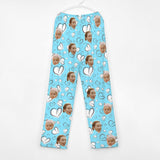 Custom Photo Unisex Pajama Pants For Adults&Kids Custom 30+Colors Face Pajama Pants