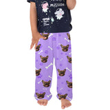 Couple&Kids Pants Custom Dog Face Unisex Pajama Pants Personalized Any Photos Long Pants Pajama