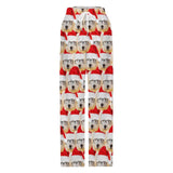 Unisex Pajama Pants Custom Multi Face Christmas Pajama Pants For Men&Women Personalized Any Photos Pajama Pants