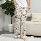 Custom Photo Unisex Pajama Pants Custom Dog Paw Pajama Pants For Men&Women