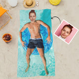 Custom Personalized Face Beach Towel The Best Gift For Funny People