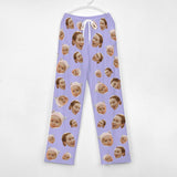 30 Colors Custom Photo Unisex Pajama Pants For Adult&Kids Custom Face Solid Colors Pajama Pants