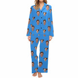 Custom Face Women's Pajama Set Personalized Face Long Sleeve&Short Sleeve Pajamas Set