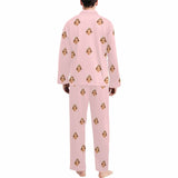 Custom Face Men's Pajama Set Personalized Face Long Sleeve&Short Sleeve Pajamas Set