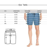 Custom Face Swim Shorts Swim Trunks Personalized Green Leaves Face Swim Trunks