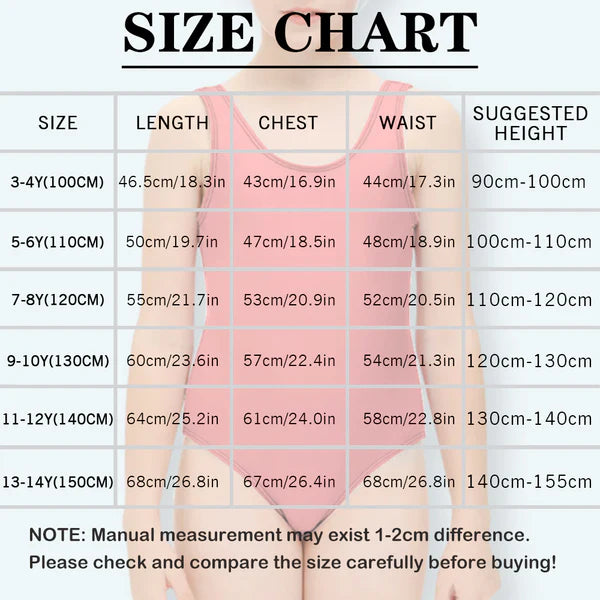 Custom Cute Big Face Kid's Swimsuit Personalized Face One Piece Swimsuit Girl's Swimwear