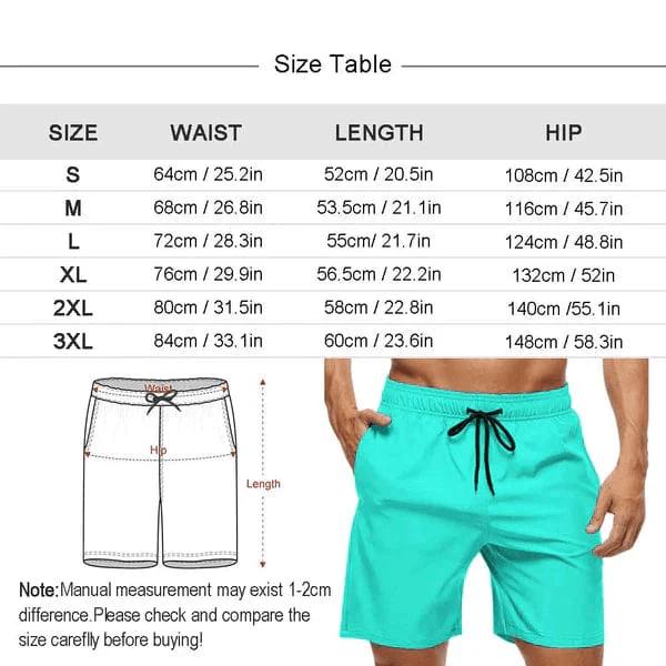 Custom Face Summer Beach Couple Matching Swimsuit Women's Two-Piece Triangle Bikini Bathing Suit Men's Swim Shorts