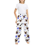 Couple&Kids Pants Custom Dog Face Unisex Pajama Pants Personalized Any Photos Long Pants Pajama