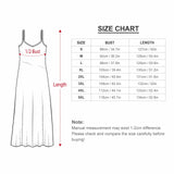 Custom Face Slip Beach Dress Sleeveless Summer Dress Personalized Women's Face Tropical Flowers Long Slip Dress