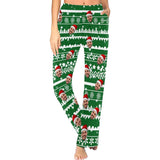 Custom Face Christmas 3 Colors Women's Long Pajama Set Pajama Top&Pajama Bottom