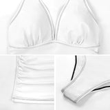 Custom Face Swimsuit Personalized Womens Tankini Sets Bikini Two Piece Bathing Suit