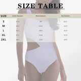 25+ Colors Custom Face DIY Women's Off Shoulder Side Cutout One Piece Swimsuit Personalized Photo Bathing Suit