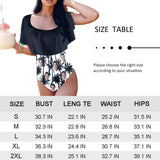 Custom Face Backless Swimsuit Personalized Face Flag Women's Front Cutout One Piece Swimsuit