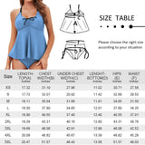 Custom Face Seamless Swimsuit Tankini Bikini Two Piece Bathing Suit Tank Top With Shorts