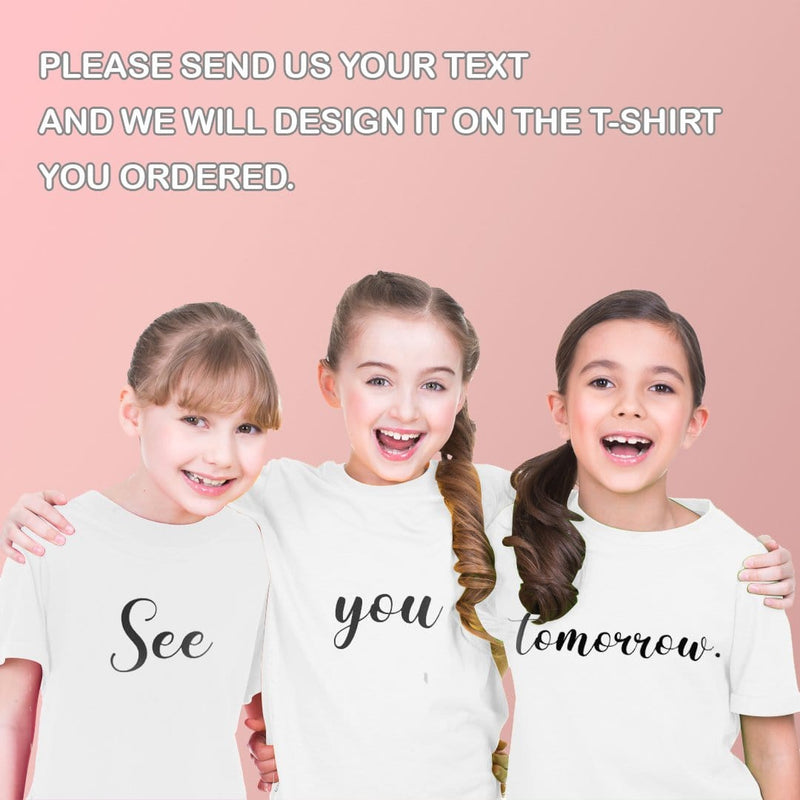 Custom Text Team Shirts Creative Design Shirts with Personalized Text for Team Uniform Design T-shirt