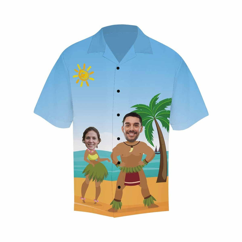 Hawaiian Shirts with Faces on Them Beach Dance Create Your Own Hawaiian Shirt for Husband/Boyfriend