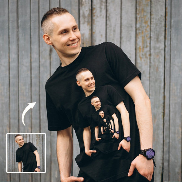 Custom Shirts with Personalized Pictures Photo Funny Infinity Design on Shirt Design Men's T-shirt