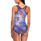 Custom Face Starry Night Women's Tank Top Bathing Swimsuit