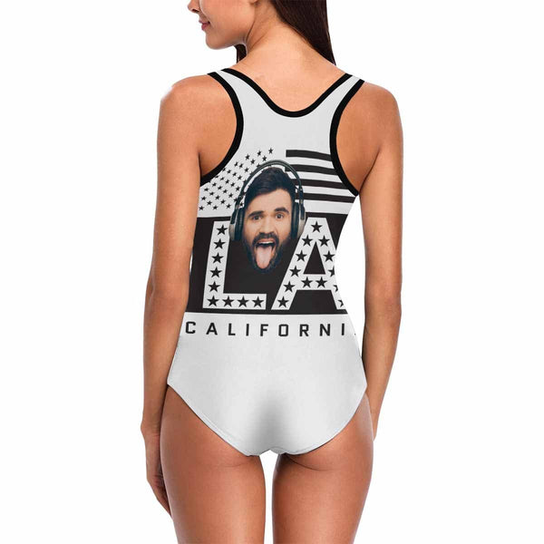 Custom Face Flag Women's One Piece Swimsuit