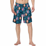 Custom Face Cheetah Personalized Photo Men's Elastic Beach Short