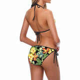 Yellow Flower Bikini Swimsuit