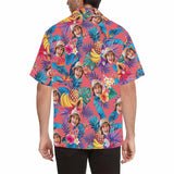 Custom Hawaiian Shirts with Face Banana&Pineapple Design Your Own Aloha Shirt Birthday Party Giftt