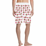 Custom Face Mouth Men's All Over Print Casual Shorts