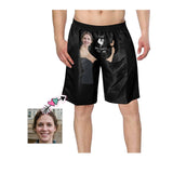 Custom Face Belongs to Me Personalized Photo Men's Elastic Beach Short