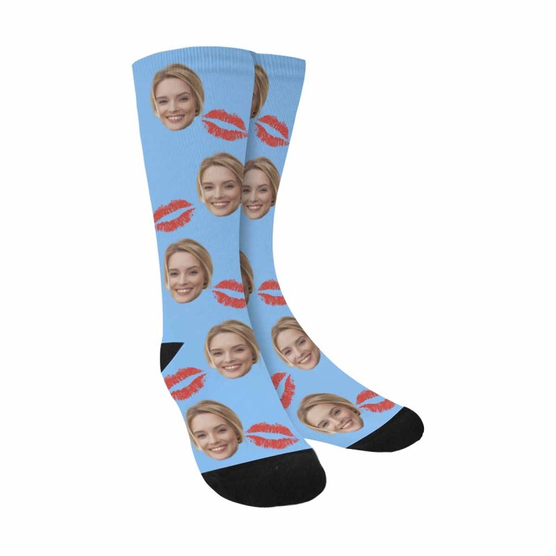 Custom Socks Face Socks with Faces Personalized Socks Face on Socks Valentine's Day Gifts for Boyfriend