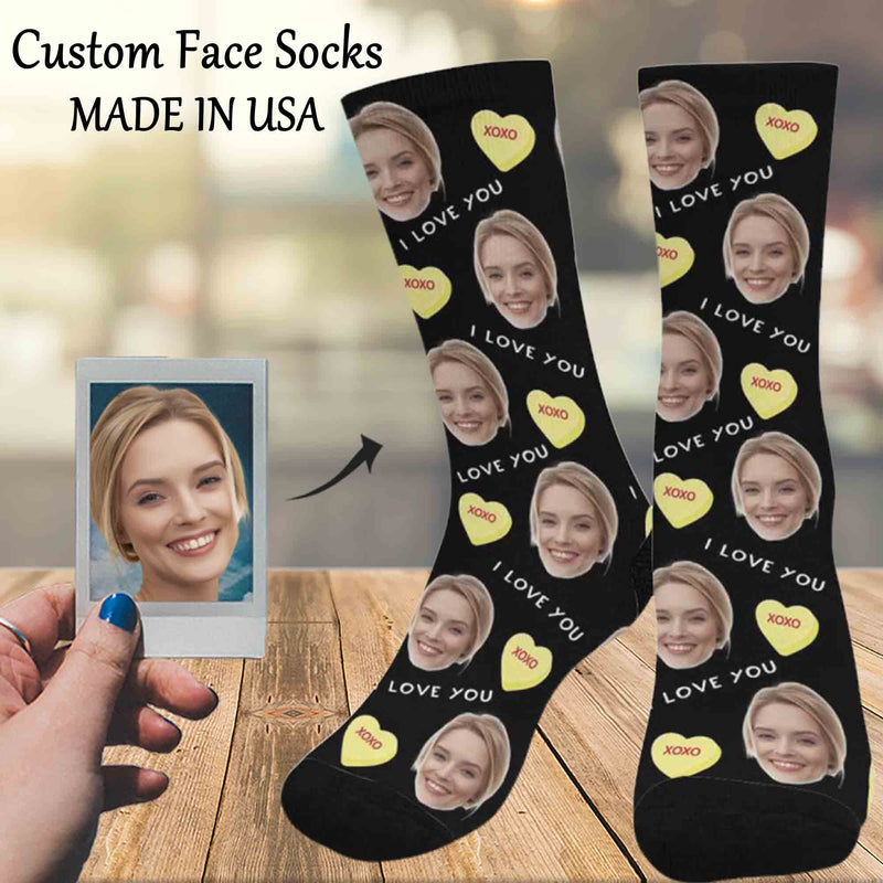 Custom Socks Face Socks with Faces Personalized Socks Face on Socks Anniversary Gifts for Girlfriend