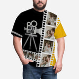 Custom Photo Shirt Best Dad Put Your Face on A Tshirt Personalized Face T Shirt Gift for Birthday Fahter's Day Gift