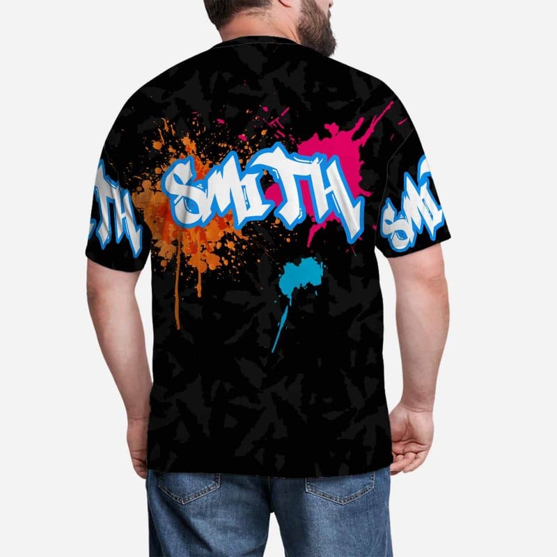 Custom Name T-shirt Graffiti Design Your Own Custom T-shirt Create Your Own Shirt for Him