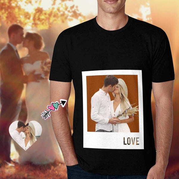 Custom Photo Couples Love Romantic Shirts with Personalized Pictures Valentine's Day Gift Made for You