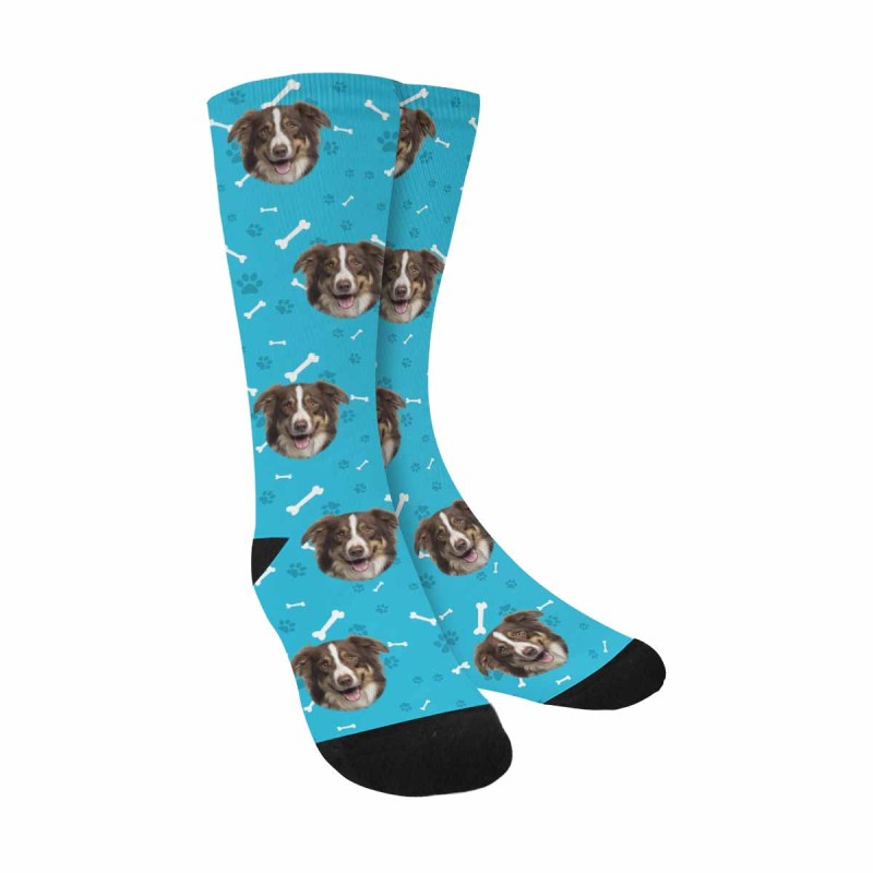 Custom Socks Dog Face Socks Personalized Socks Face on Socks Valentine's Day Gifts for Girlfriend