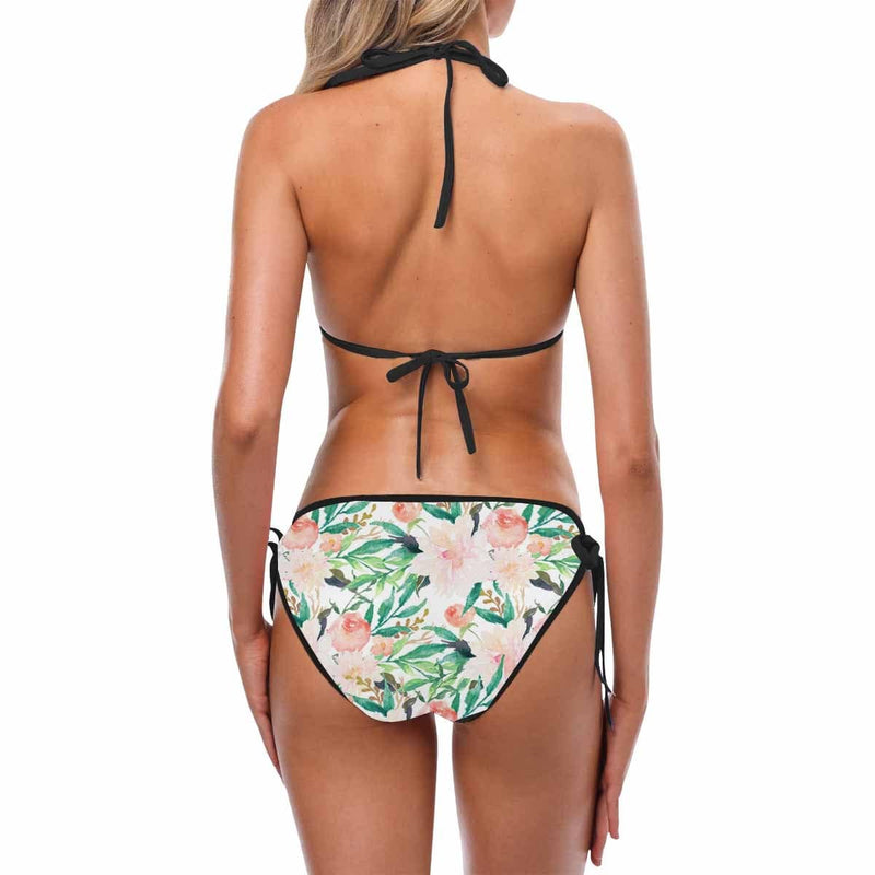 Pink Blossom Flower Bikini Swimsuit