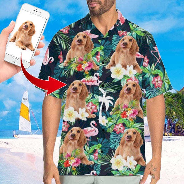 Custom Face Hawaiian Shirt Funny Photo Hawaiian Shirt for Husband Personalized Hawaiian Shirt Photo Tropical Aloha Shirt For Men