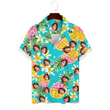 Custom Face Camp Collar Hawaiian Shirt Personalized Men Hawaiian Shirt Photo Tropical Aloha Shirt