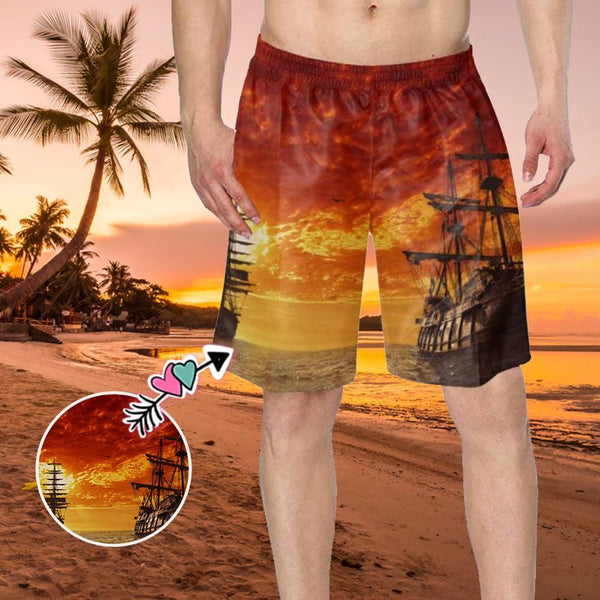 Custom Photo Men's Beach Shorts