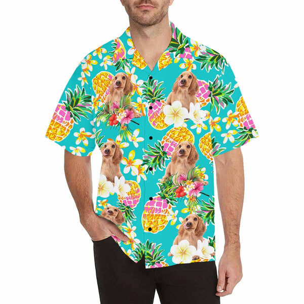 Custom Face Hawaiian Shirt Funny Photo Hawaiian Shirt for Husband Personalized Hawaiian Shirt Photo Tropical Aloha Shirt For Men