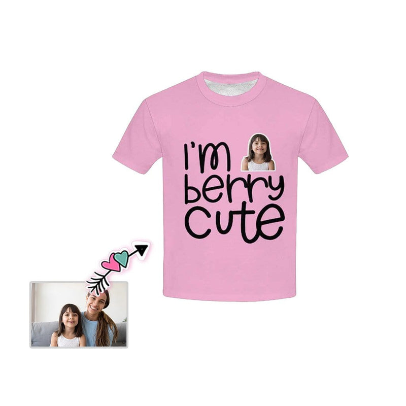 Custom Photo Berry Cute Kid's All Over Print T-shirt