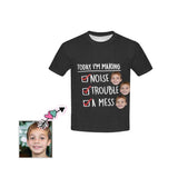 Custom Face Making Kid's All Over Print T-shirt