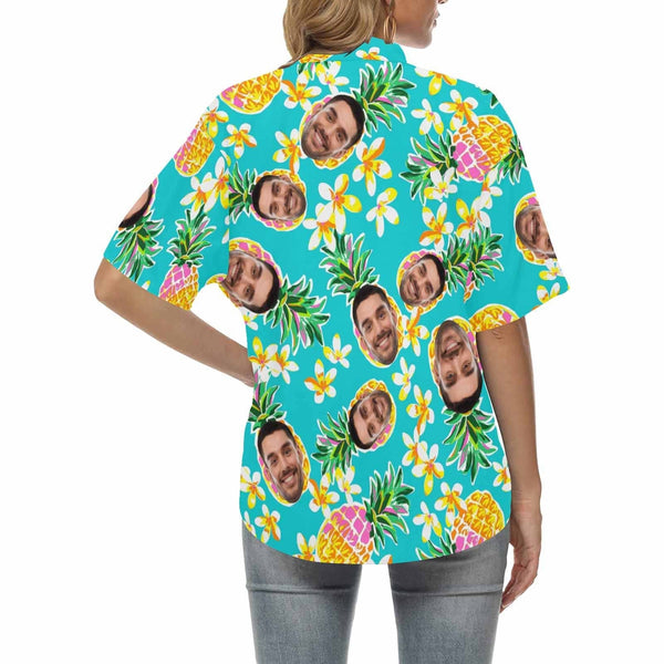 Custom Face Summer Vocation Women's Hawaiian Shirts