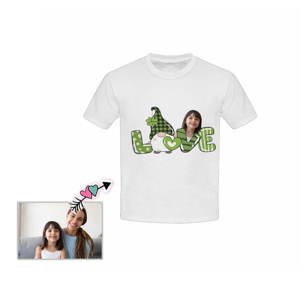 Custom Photo Love Kid's All Over Print T-shirt