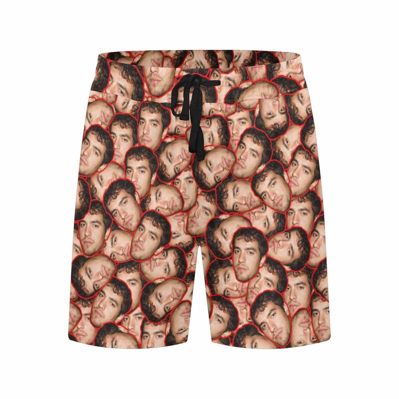 Custom Face Simple All You Men's Quick Dry Swim Shorts, Personalized Funny Swim Trunks